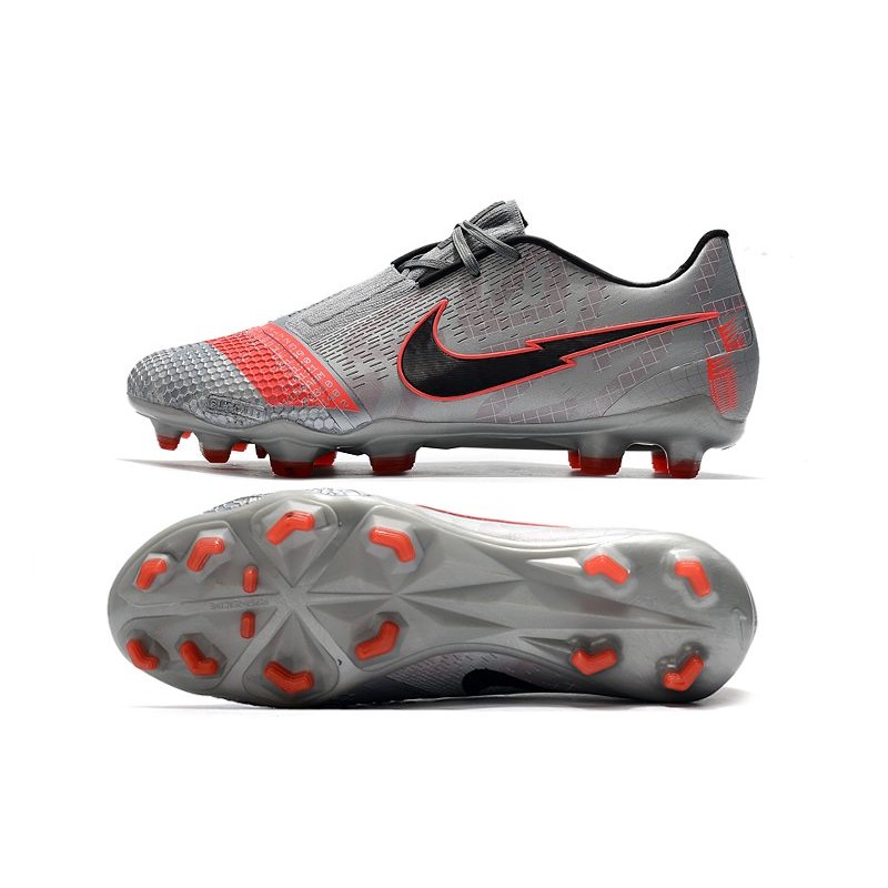 Nike Phantom Vnm Elite FG stříbrný Černá Šedá